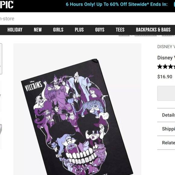 BD 2 for 24$ - NEW Hot Topic Disney Villains Eyeshadow palette - Picture 6 of 6
